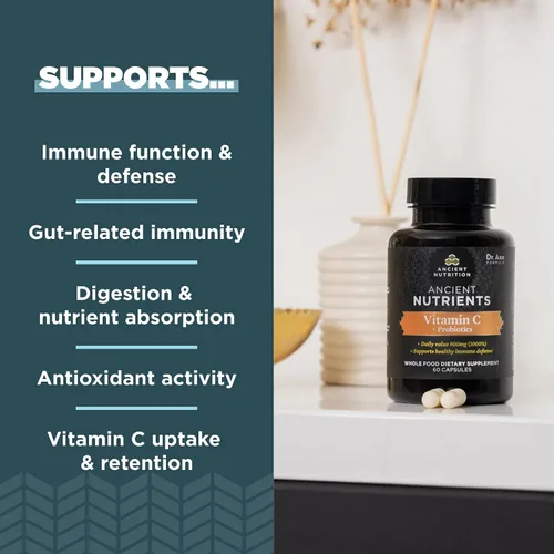 Vista 5 de Ancient Nutrition Zinc 30 unidades + vitamina C (60 unidades)