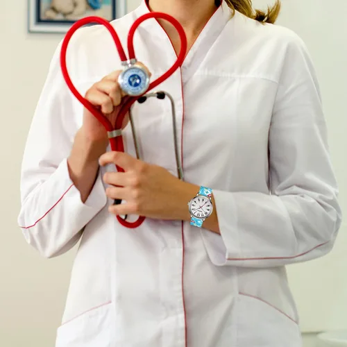 Vista 6 de BOFAN Reloj de enfermera para enfermeras profesionales médicos estudiantes médicos con varios colores médicos esfera fácil de leer segunda mano