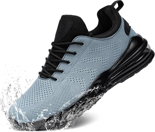 Vista 11 de LARNMERN Zapatillas de trabajo antideslizantes para hombre, resistentes al agua, para servicio de alimentos, zapatos trabajo antideslizantes