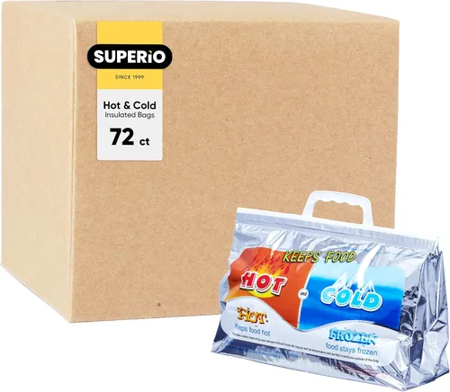 Vista 14 de Superio Bolsas aisladas para bebidas frías y calientes para entrega de alimentos, bolsas de compras de comestibles, almacenamiento de alimentos
