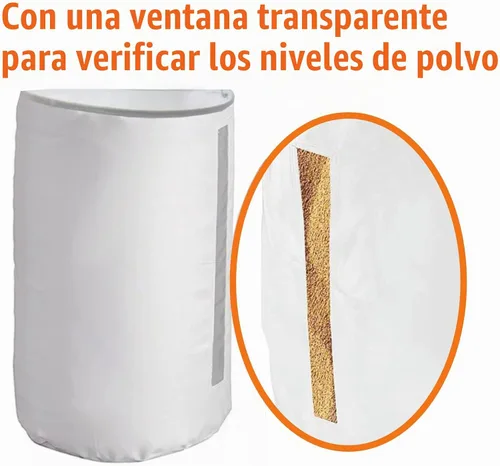 Vista 4 de Bolsa inferior para colector de polvo de 70 galones, bolsa de filtro inferior resistente de 30 micrones para herramientas de carpintería, 20