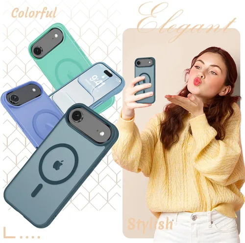 Vista 1074 de Funda para Google Pixel 10 Pro XL, cubierta magnética mate, color negro Fit for MagSafe, Screen Protector included, Shockproof Military Grade