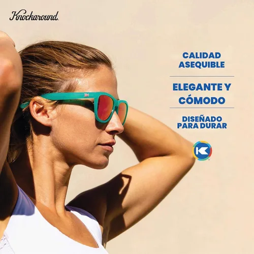 Vista 5 de Knockaround Gafas de sol polarizadas prémium para hombres y mujeres, protección UV400