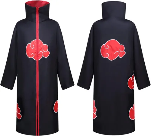 Vista 2 de Halloween Cosplay Cloak Costume Long Robe Unisex Uniform with Accessories for Adults and Kids