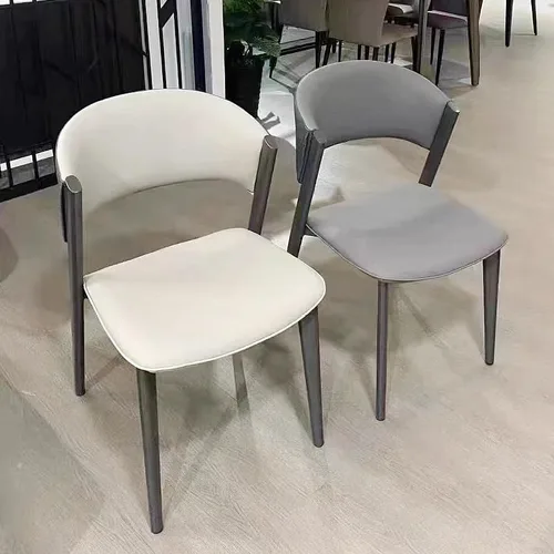 Vista 8 de Silla de escritorio cómoda Silla de comedor simple y moderna Silla de lujo ligera Silla de respaldo para el hogar Silla de comedor nórdica Silla