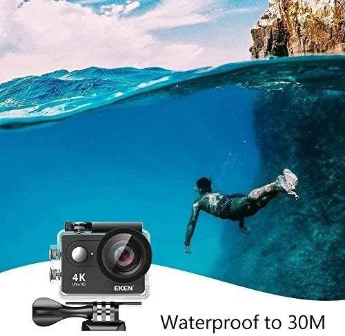 Vista 7 de Cámara de acción EKEN H9R 4K WiFi impermeable deportes cámara Full HD 4K30 27K30 1080p60 720p120 cámara de vídeo 20MP foto y 170 lente gran angular