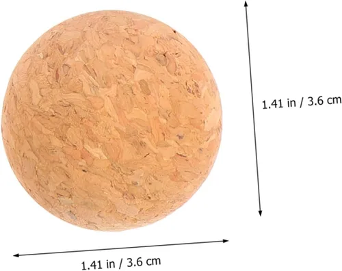 Vista 2 de 1 tapón de bola de corcho de madera para decantador de vino, jarra y botella, 1.41 pulgadas de diámetro, fácil de usar y reutilizable