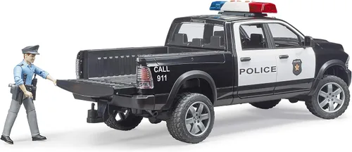 Vista 3 de Bruder 02505 Ram 2500 Camioneta Policial con Oficial de Policía