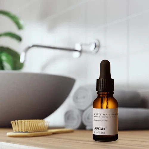 Vista 4 de AromaTech Aceite de aroma de té blanco y bambú para difusores de aceite de aroma, 0.3 onzas líquidas