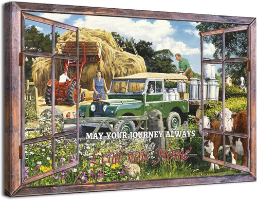 Vista 11 de Cuadro de pared con ventana de playa, paisaje oceánico, decoración de pared, paisaje costero, gaviota, impresiones en lienzo, pintura tropical