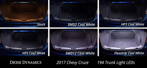 Vista 3 de Diode Dynamics - Luz LED para maletero compatible con Chevrolet Cruze 2011-2019 (uno), 194 HP3 ámbar
