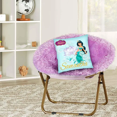 Vista 3 de Jasmine Pillow with Name - 16in Insert Included