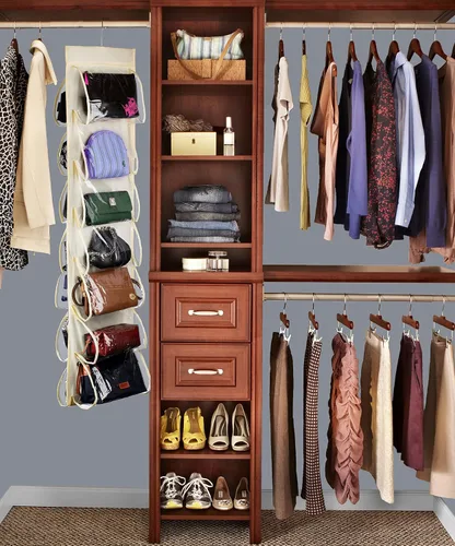Vista 4 de Organizador de zapatos colgante de 14 bolsillos