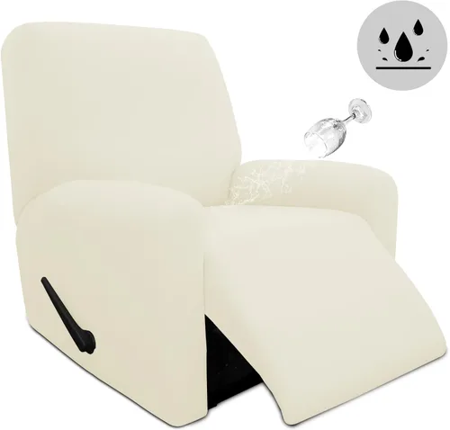 Vista 57 de Easy-Going Funda de sofá 100% impermeable doble de 3 piezas, elástica, suave, para perros, para sofá de 2 cojines separados, protector de muebles a