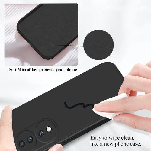 Vista 5 de Compatible con Honor 70 Funda de silicona púrpura Honor 70 funda protectora delgada a prueba de golpes funda protectora suave antihuellas dactilares