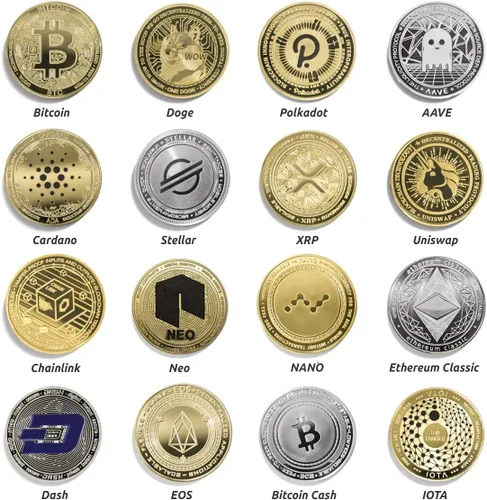 Vista 6 de Cryptochips Blacked Bitcoin (BTC) Criptomoneda física Criptomoneda conmemorativa que puede HODL