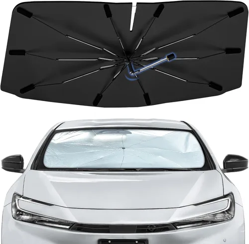 Vista 46 de Sombrilla Parasol para Parabrisas para Mazda 3 2014-2026, Parasol Plegable para Coche para Ventana Delantera, Visera Protectora Solar Altamente