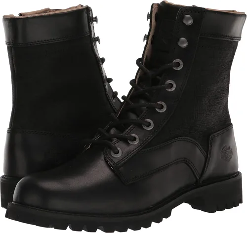 Vista 7 de HARLEY-DAVIDSON FOOTWEAR Botas de motocicleta Weldon de 7 pulgadas para hombre, Negro