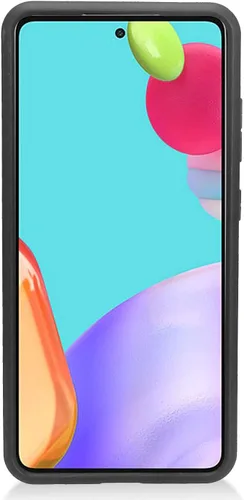 Vista 4 de Para Samsung Galaxy A52 5G (SM-A526) - Funda de teléfono estilo cepillado - CS3 Negro