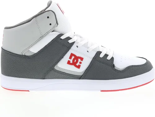 Vista 3 de DC Zapatos deportivos de skate de caña alta para hombre, BlancoGrisRojo (Wyr)