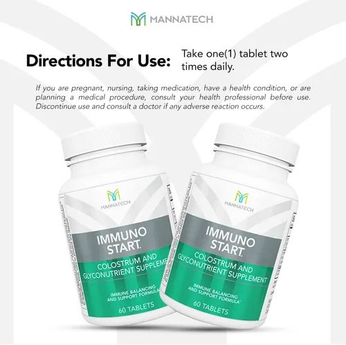 Vista 6 de Mannatech Suplemento ImmunoSTART apoya la respuesta inmunitaria natural del cuerpo 60 tabletas formuladas para el equilibrio inmunológico y el apoyo