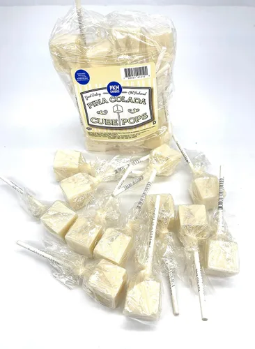 Vista 17 de PKM Candies - Paquete de 12 chupones cuadrados cuadrados de moda antigua: paquete de ventosas con sabor envuelto individualmente por Espeez - Party