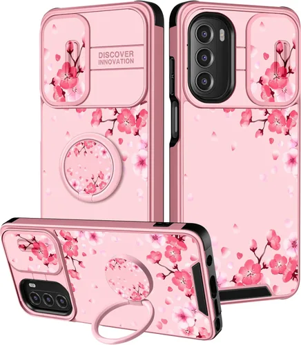 Vista 7 de para Moto G 5G 2023 funda - Cubierta de teléfono linda con corazón para mujeres y niñas, diseño único negro con cubierta deslizante para la cámara