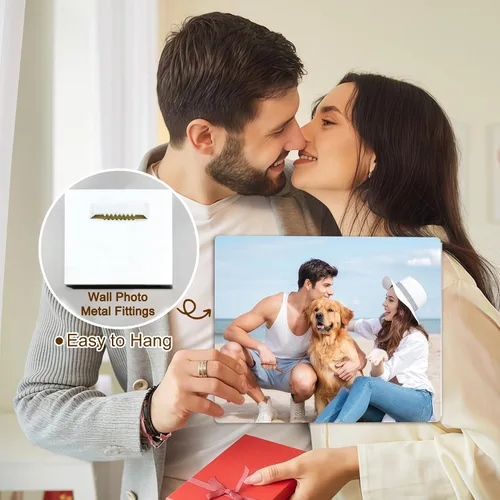 Vista 5 de Custom Style Impresiones de Fotos en Metal Personalizadas, Personaliza Tu Propio Marco de Fotos, Regalo de Imagen en Metal Personalizado