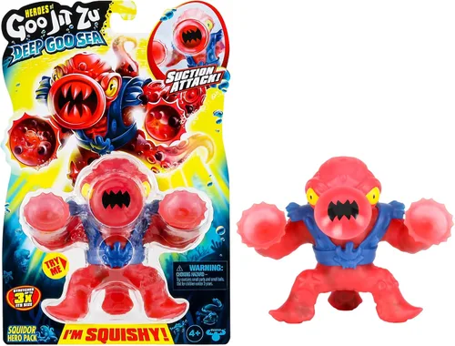 Vista 9 de Heroes of Goo Jit Zu Paquete de héroes de Deep Goo Sea Blazagon. Juguete súper elástico lleno de goo. con función de ataque de agua a chorro.