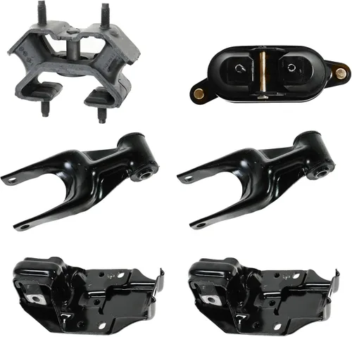 Vista 48 de TRQ Kit de montaje de motor de transmisión de motor de 5 piezas compatible con Ford Five Hundred Montego 6sp Auto AT 2005 - 2007
