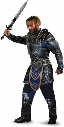 Vista 2 de Disguise - disfraz de Warcraft Lothar musculoso para hombre