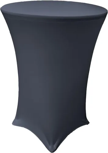 Vista 16 de LA Linen Mantel elástico ajustable de elastano para cóctel, 36 pulgadas, color negro