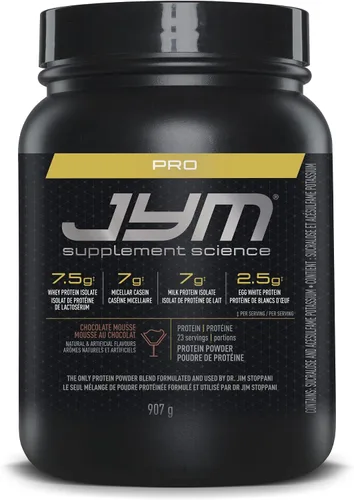 Vista 9 de JYM Supplement Science Pro JYM Proteína en Polvo Sabor Galleta de Chocolate Crujiente - Aislados de Proteína de Suero, Caseína y Proteína de Leche