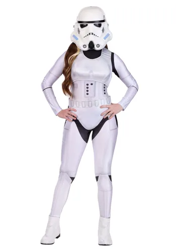 Vista 8 de Disfraz Deluxe de Mujer Stormtrooper de Star Wars Multicolor