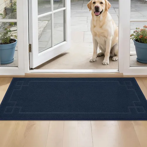 Vista 18 de BEQHAUSE - Tapete para puerta de 20 x 32 pulgadas, antideslizante, lavable para interiores, color beige