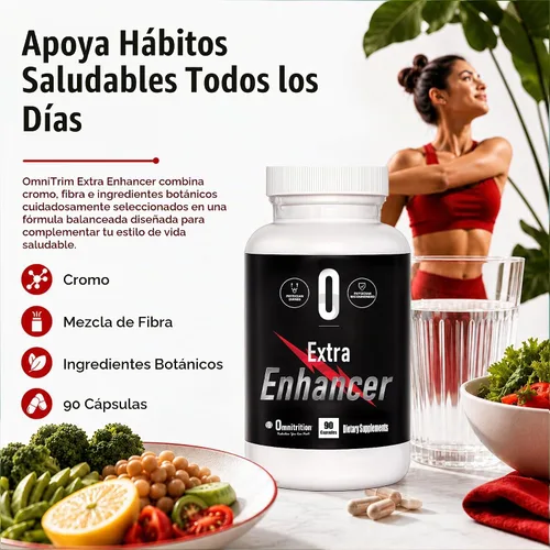 Vista 2 de Omnitrition OmniTrim Extra Enhancer Cápsulas de apoyo al metabolismo 90