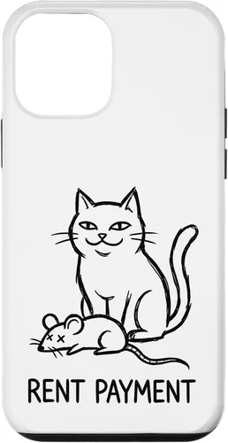 Vista 16 de Pago de alquiler Humor divertido gato para gato papá gato mamá caso para iPhone 17