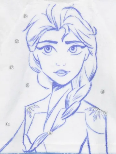 Vista 2 de Disney Frozen Elsa - Vestido de manga larga para niñas