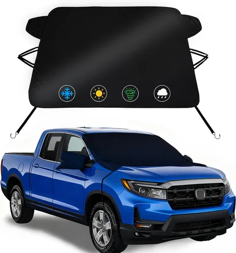 Vista 16 de Cubierta de nieve para parabrisas para Toyota Sequoia 2023-2025 2026/Toyota Tundra 2022-2025 2026 Limited SR5 Platinum TRD Pro Pickup Cubierta