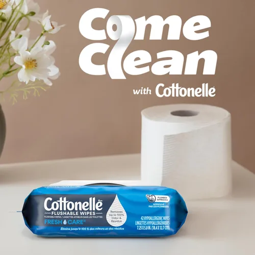 Vista 5 de Papel higiénico Cottonelle Ultra Clean, 9 Mega Rolls = 36 Regular Rolls, el empaque puede variar