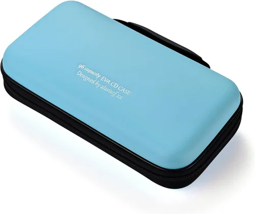 Vista 14 de LIOVODE Funda para DVD, estuche de CD EVA, organizador de almacenamiento, portátil, protector de DVD, soporte para billetera para coche CD Holder