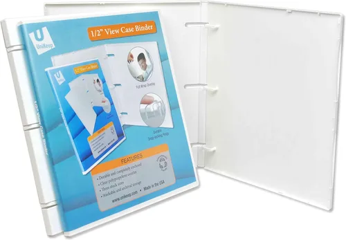 Vista 9 de UniKeep Carpeta de 3 anillos – La carpeta está totalmente cerrada, disponible en blanco, transparente o negro y en diferentes tamaños de lomo