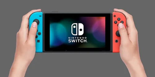 Vista 6 de Nintendo Switch with Neon Blue and Neon Red JoyCon (Renewed)