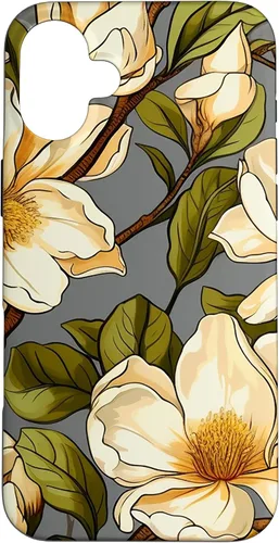 Vista 23 de Botanical Garden Magnolia Flower Case for iPhone 17