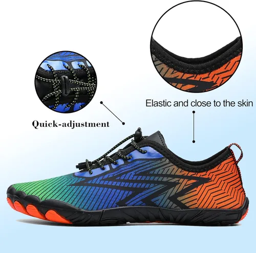 Vista 4 de Chaoslook Zapatos de agua para hombre y mujer, de secado rápido, zapatos de natación descalzos, zapatos de agua para buceo, surf, piscina, playa