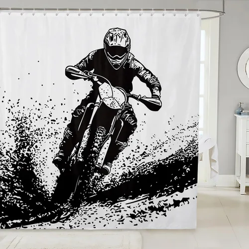 Vista 29 de Erosebridal Cortina de Ducha de Dinosaurio de Dibujos Animados 3D para Niños Varones Adultos Baño Selva Dino Tela Cortina de Baño 72" An x 72 L