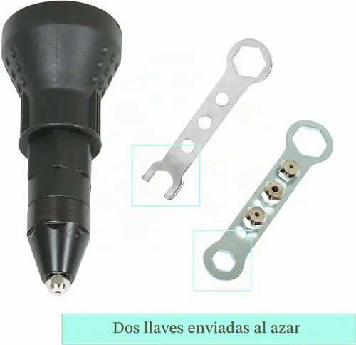 Vista 5 de kimllier - Adaptador de taladro eléctrico de tuerca de remache de plástico para herramienta de remachado inalámbrica, adaptador de taladro adaptador