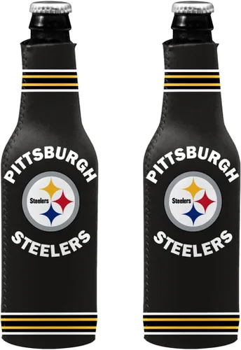Vista 110 de Soporte aislante para latas y botellas de fútbol americano enfriador de bebidas Huggie (Nueva Orleans (Saints) - Negro) Nueva Orleans (Santos)