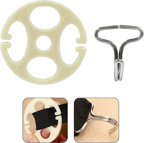 Vista 5 de 48 Piezas Fundas para Asientos de Automóvil Ganchos de Metal de Placa de Ciruela, 24 Piezas de Clips de Plástico para Fundas de Asientos