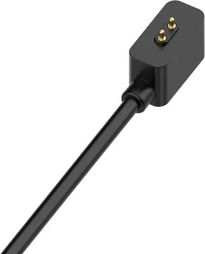 Vista 3 de Cargador de reloj de repuesto compatible con Redmi Smart Band 2, cable USB de 3.3 pies, cable de carga portátil para Redmi Band 2 (negro x 2)